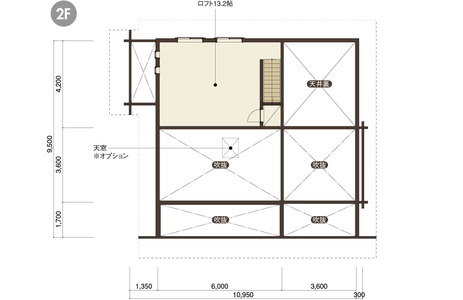 熊野の２階平面図